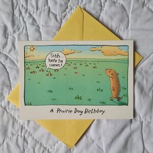 3/$15 🌸 Shoebox Prairie Dog Happy Birthday Greeting Card